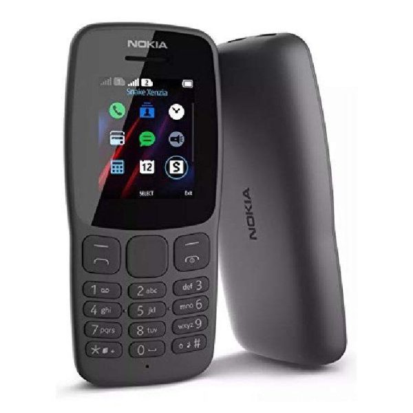 Nokia 106 Dual SIM Feature Phone – 1.8" Display, Long Battery Life (Grey)